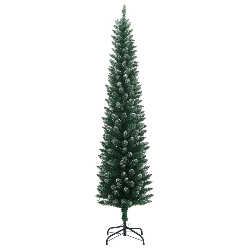 Kunstkerstboom smal met 300 LED's 240 cm is nu te koop bij PeponiXL, paradijselijk wonen!