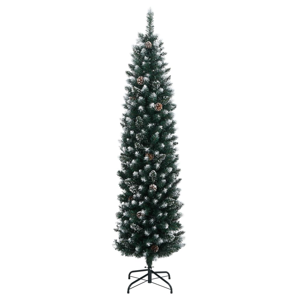 Kunstkerstboom smal met 150 LED's 150 cm is nu te koop bij PeponiXL, paradijselijk wonen!