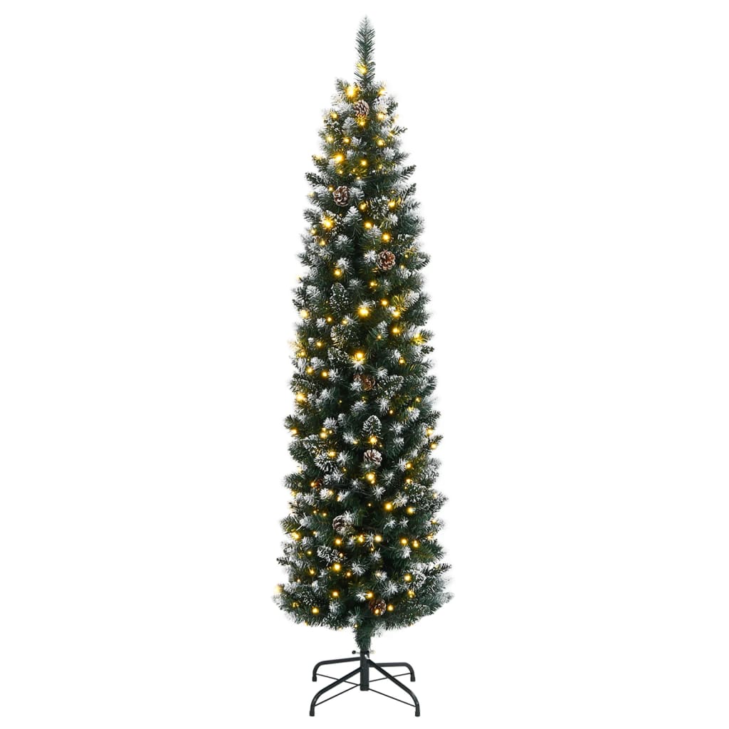 Kunstkerstboom smal met 150 LED's 150 cm is nu te koop bij PeponiXL, paradijselijk wonen!