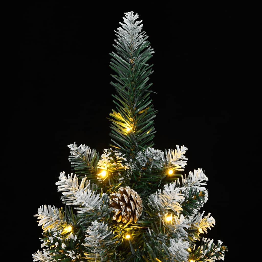 Kunstkerstboom smal met 300 LED's 240 cm is nu te koop bij PeponiXL, paradijselijk wonen!