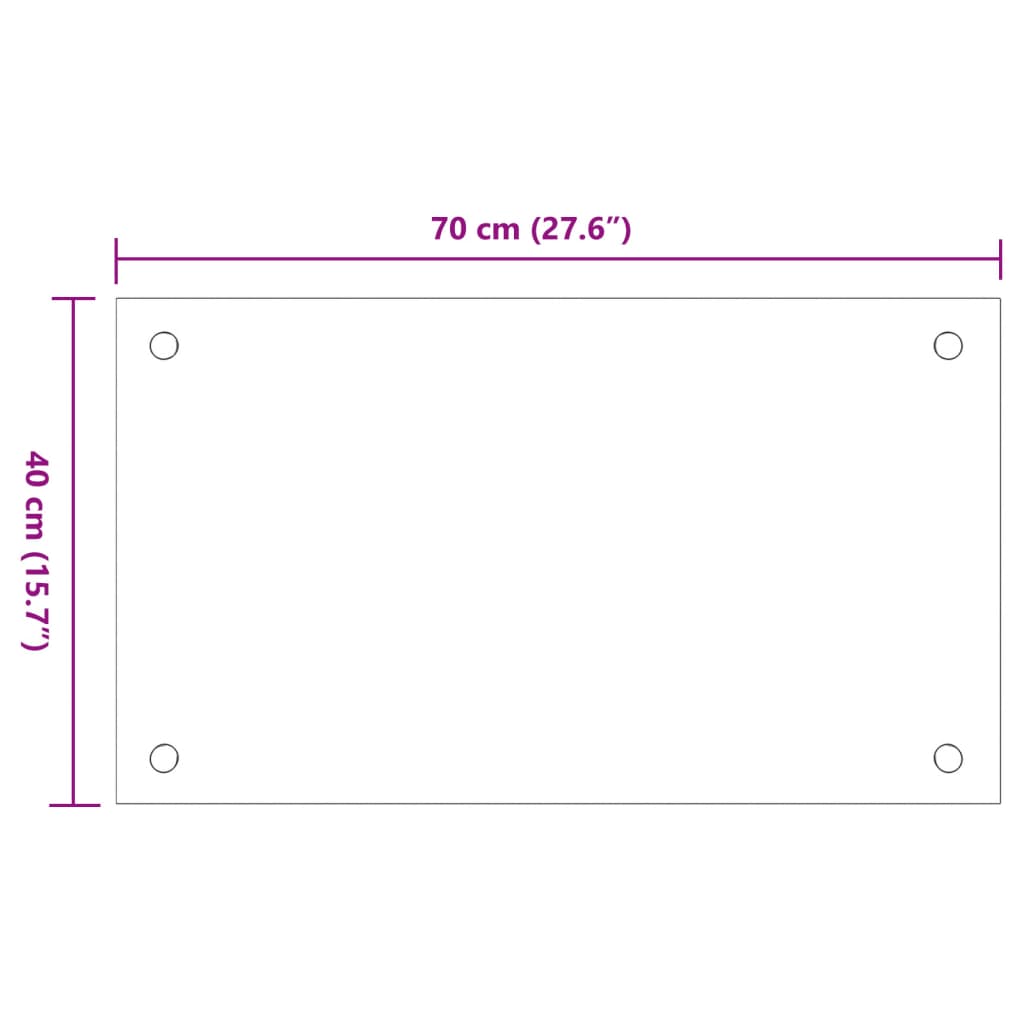 Spatschermen keuken 2 st 70x40 cm gehard glas wit is nu te koop bij PeponiXL, paradijselijk wonen!