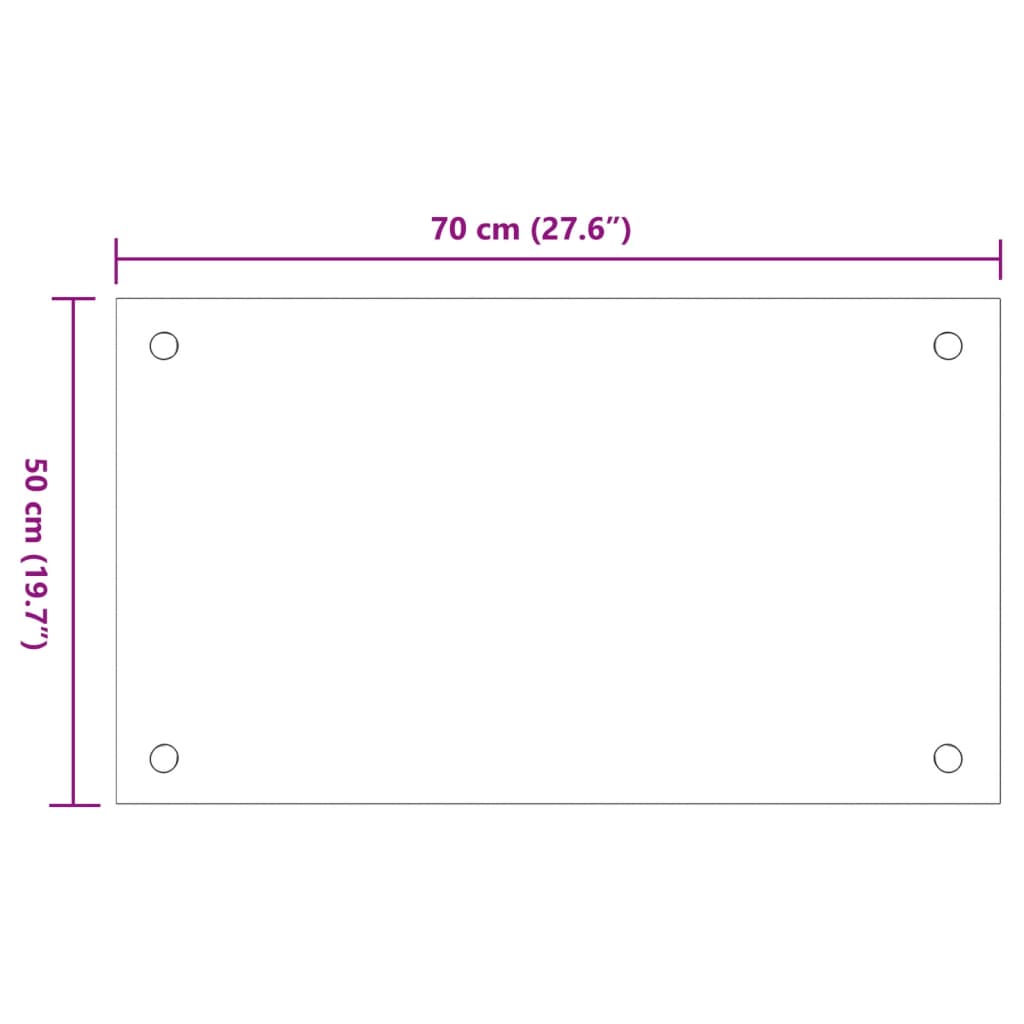 Spatschermen keuken 2 st 70x50 cm gehard glas wit is nu te koop bij PeponiXL, paradijselijk wonen!