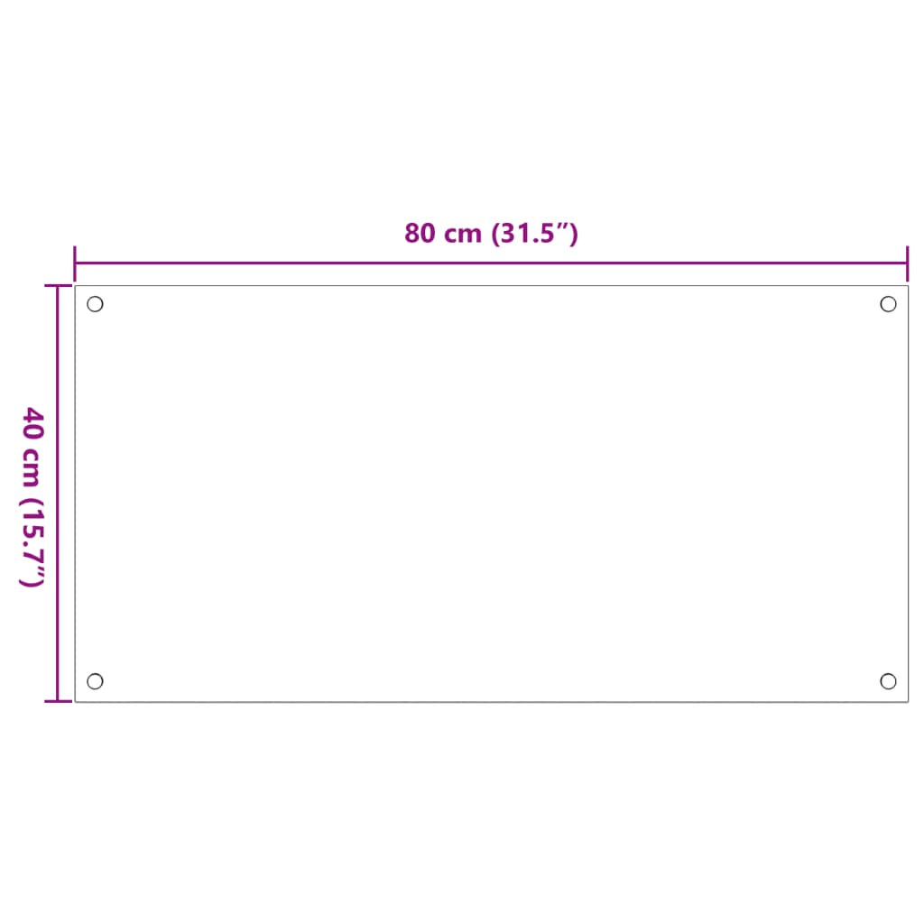 Spatschermen keuken 2 st 80x40 cm gehard glas wit is nu te koop bij PeponiXL, paradijselijk wonen!