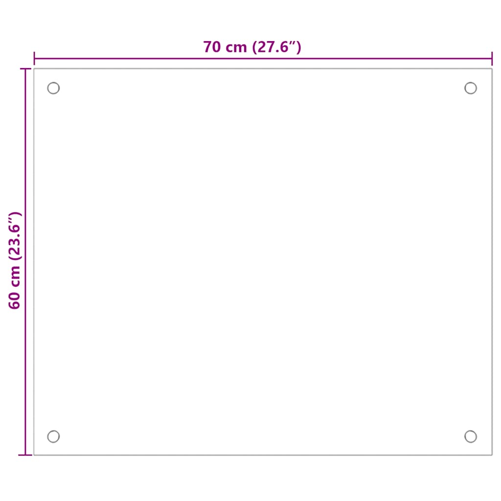 Spatschermen keuken 2 st 70x60 cm gehard glas transparant is nu te koop bij PeponiXL, paradijselijk wonen!