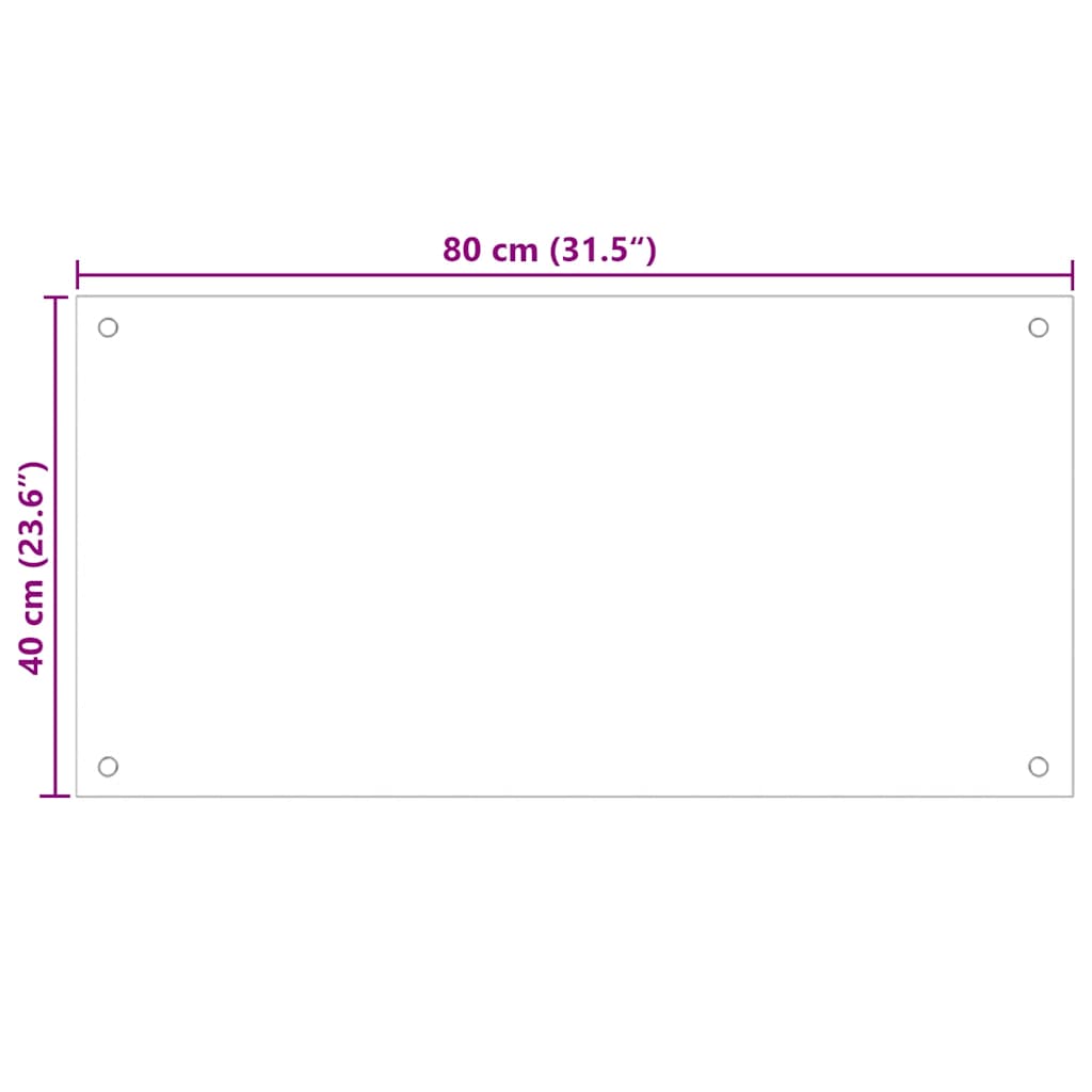 Spatschermen keuken 2 st 80x40 cm gehard glas transparant is nu te koop bij PeponiXL, paradijselijk wonen!