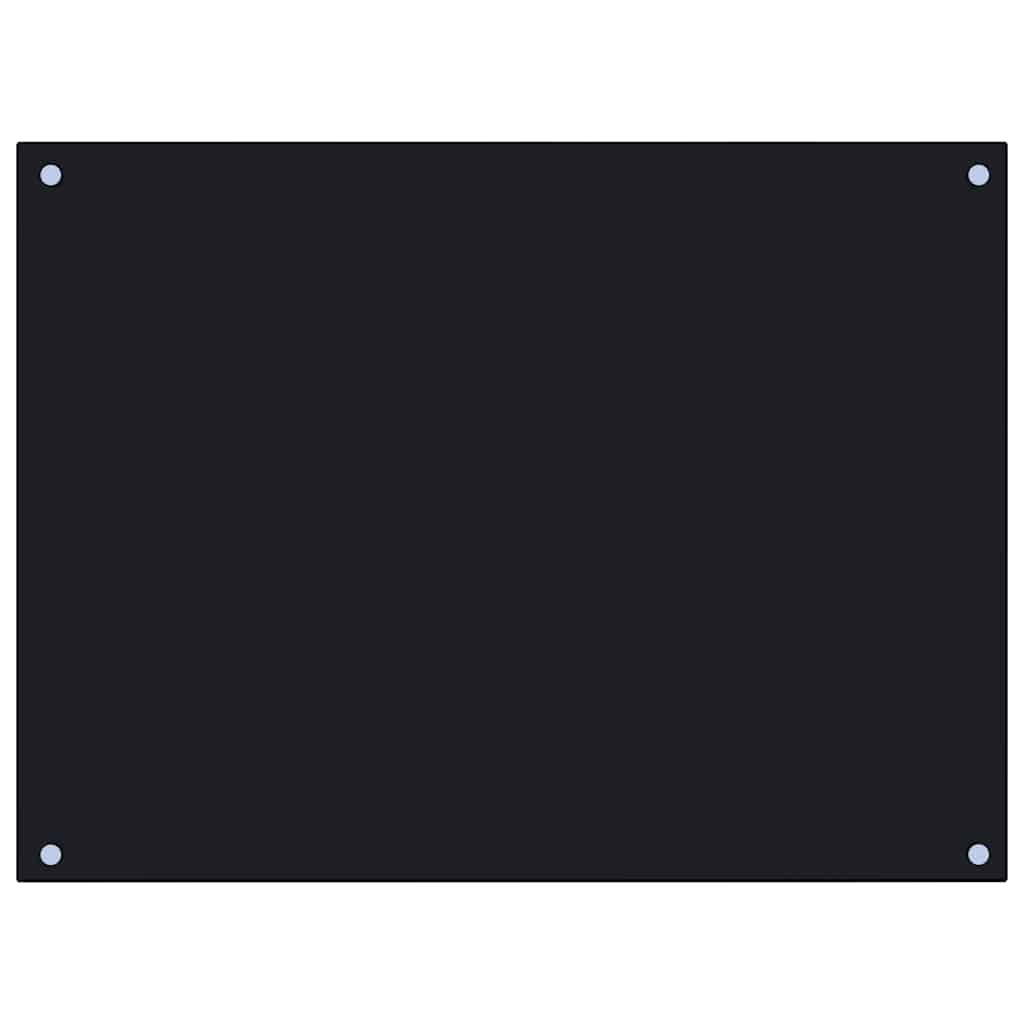 Spatschermen keuken 2 st 80x60 cm gehard glas zwart is nu te koop bij PeponiXL, paradijselijk wonen!