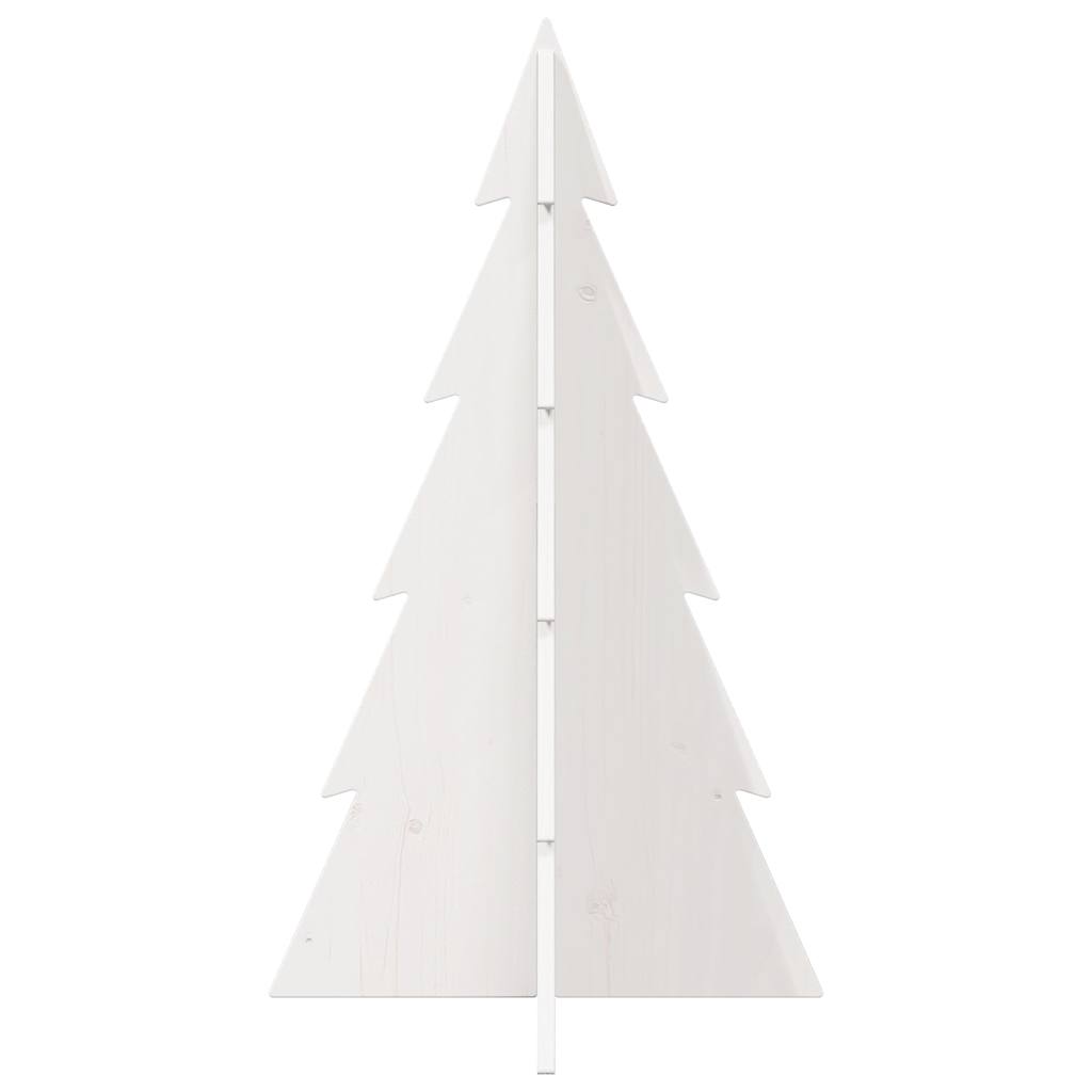Kerstdecoratie kerstboom 80 cm massief grenenhout wit is nu te koop bij PeponiXL, paradijselijk wonen!