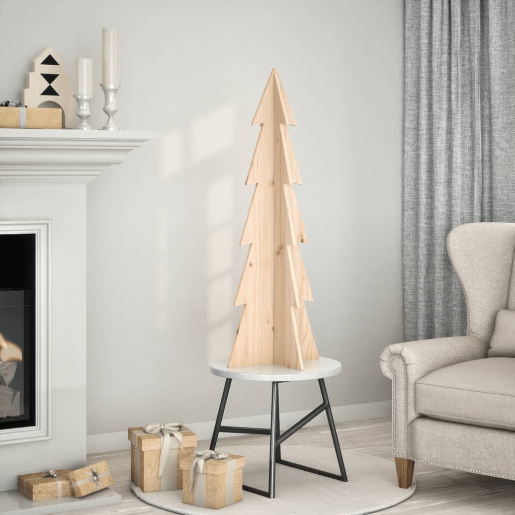 Kerstdecoratie kerstboom 112 cm massief grenenhout is nu te koop bij PeponiXL, paradijselijk wonen!