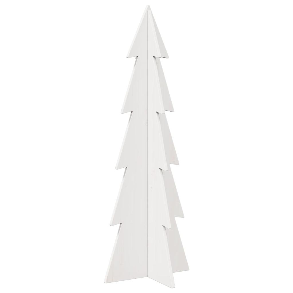 Kerstdecoratie kerstboom 112 cm massief grenenhout wit is nu te koop bij PeponiXL, paradijselijk wonen!