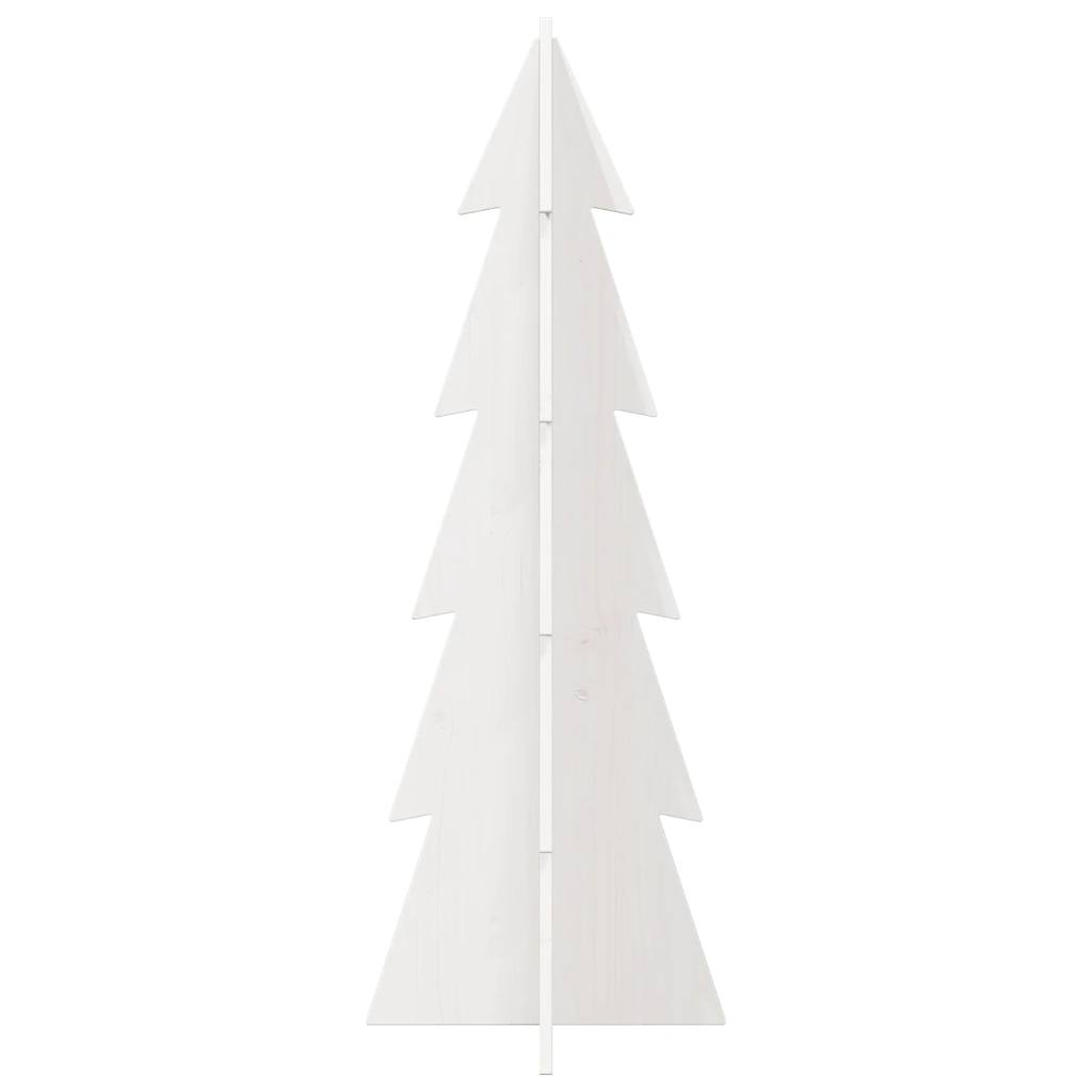 Kerstdecoratie kerstboom 112 cm massief grenenhout wit is nu te koop bij PeponiXL, paradijselijk wonen!