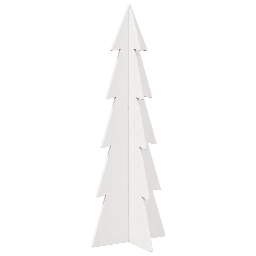 Kerstdecoratie kerstboom 112 cm massief grenenhout wit is nu te koop bij PeponiXL, paradijselijk wonen!