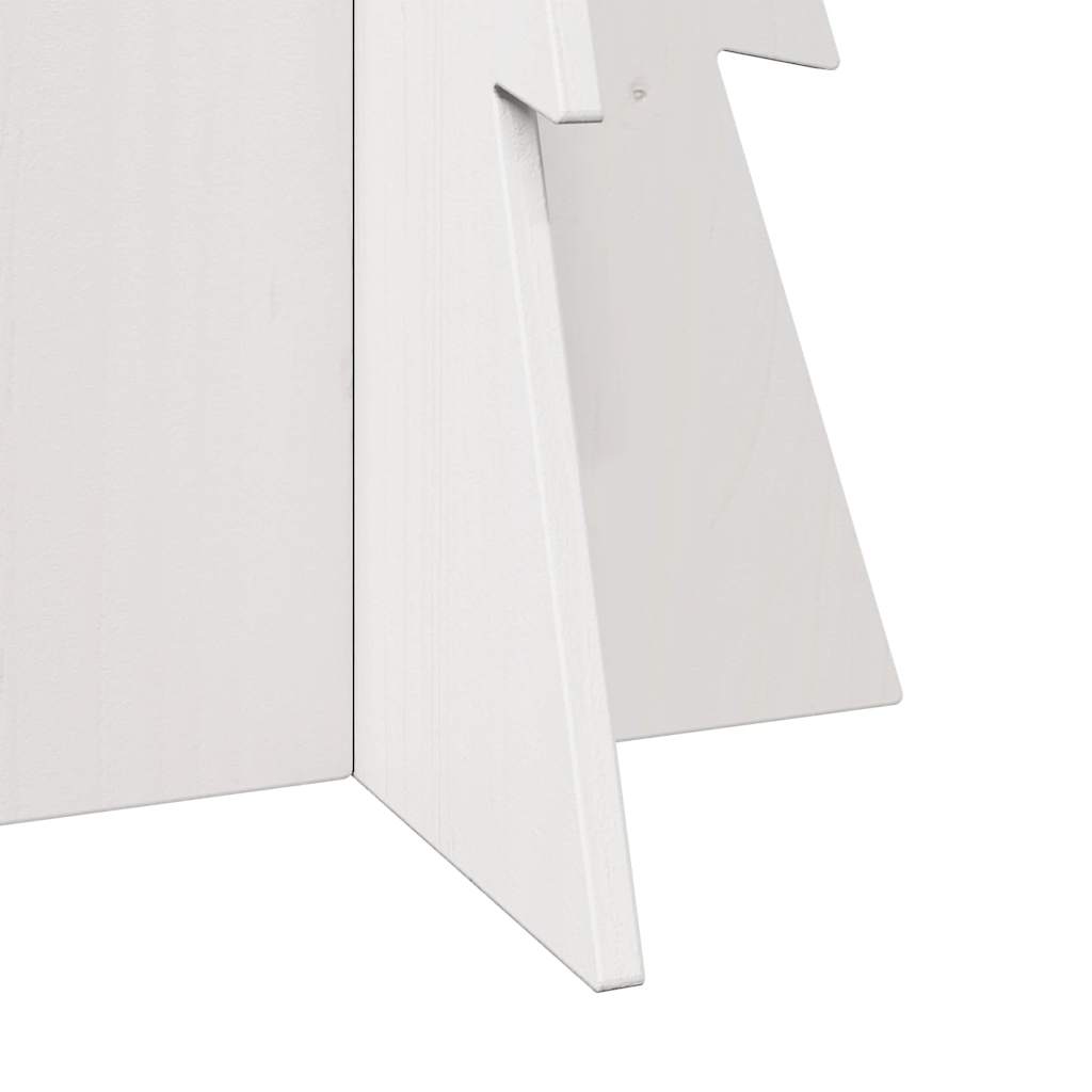 Kerstdecoratie kerstboom 112 cm massief grenenhout wit is nu te koop bij PeponiXL, paradijselijk wonen!