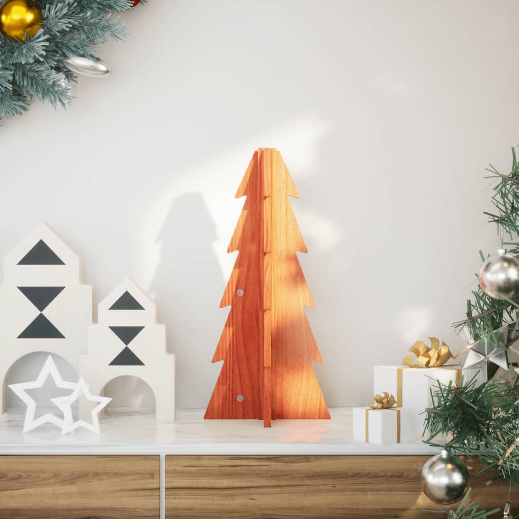 Kerstdecoratie kerstboom 49 cm massief grenenhout wasbruin is nu te koop bij PeponiXL, paradijselijk wonen!