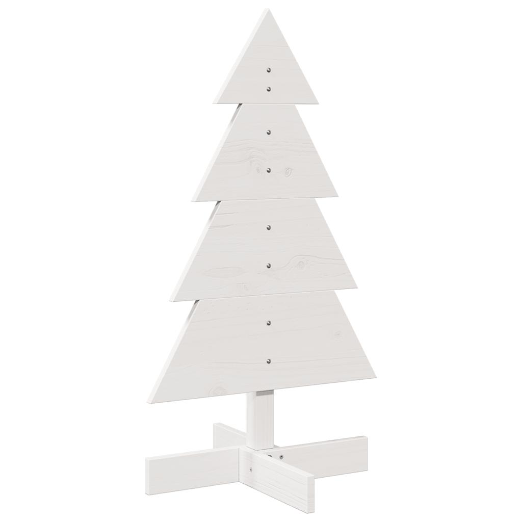 Kerstdecoratie kerstboom 80 cm massief grenenhout wit is nu te koop bij PeponiXL, paradijselijk wonen!