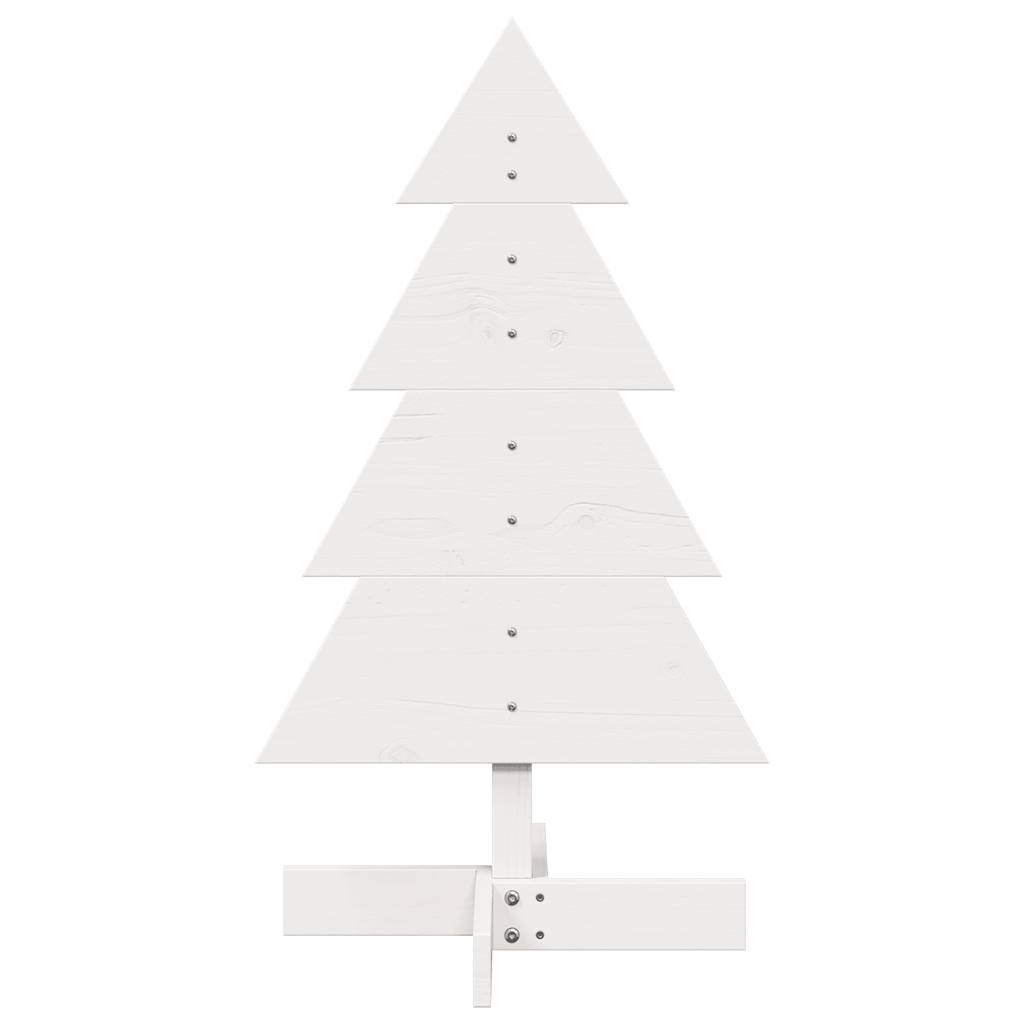 Kerstdecoratie kerstboom 80 cm massief grenenhout wit is nu te koop bij PeponiXL, paradijselijk wonen!