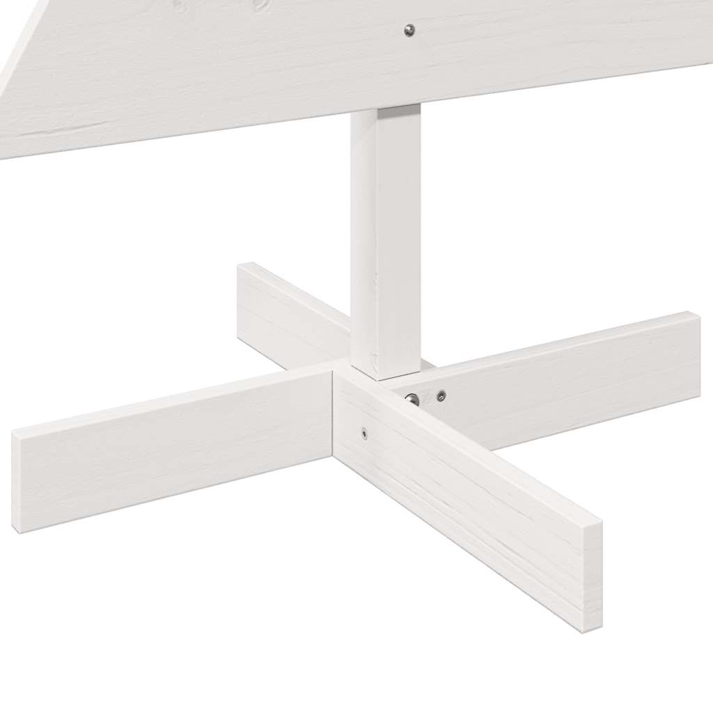 Kerstdecoratie kerstboom 120 cm massief grenenhout wit is nu te koop bij PeponiXL, paradijselijk wonen!