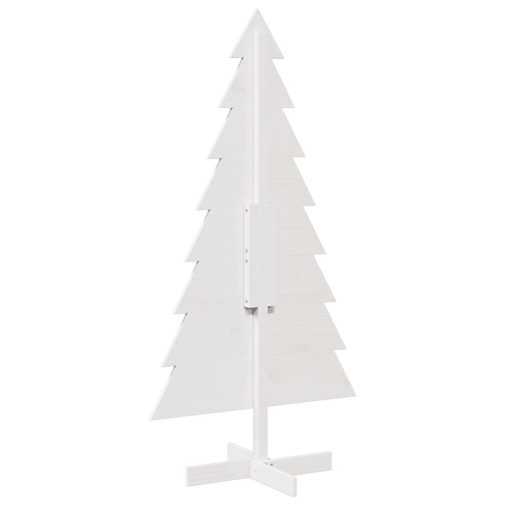 Kerstdecoratie kerstboom 150 cm massief grenenhout wit is nu te koop bij PeponiXL, paradijselijk wonen!