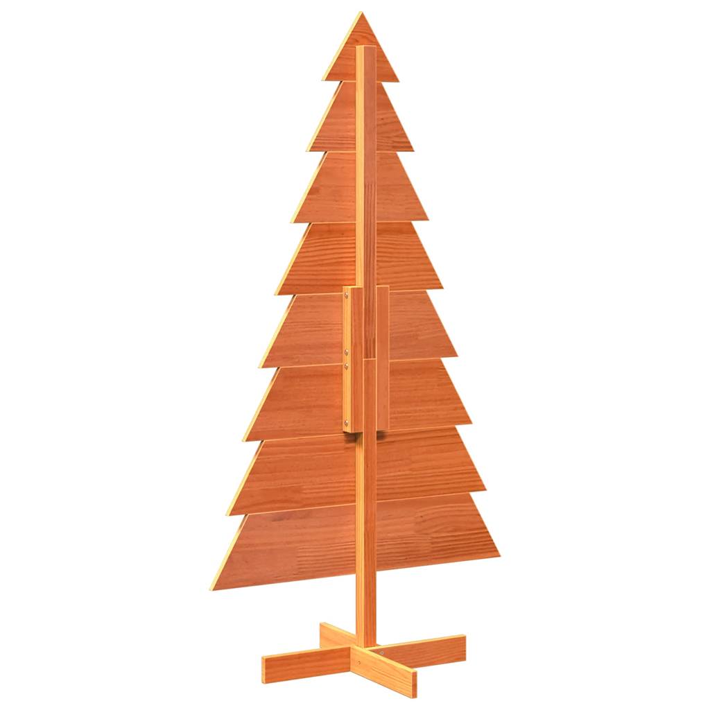 Kerstdecoratie kerstboom 150 cm massief grenenhout wasbruin is nu te koop bij PeponiXL, paradijselijk wonen!