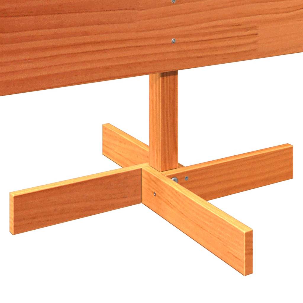 Kerstdecoratie kerstboom 150 cm massief grenenhout wasbruin is nu te koop bij PeponiXL, paradijselijk wonen!