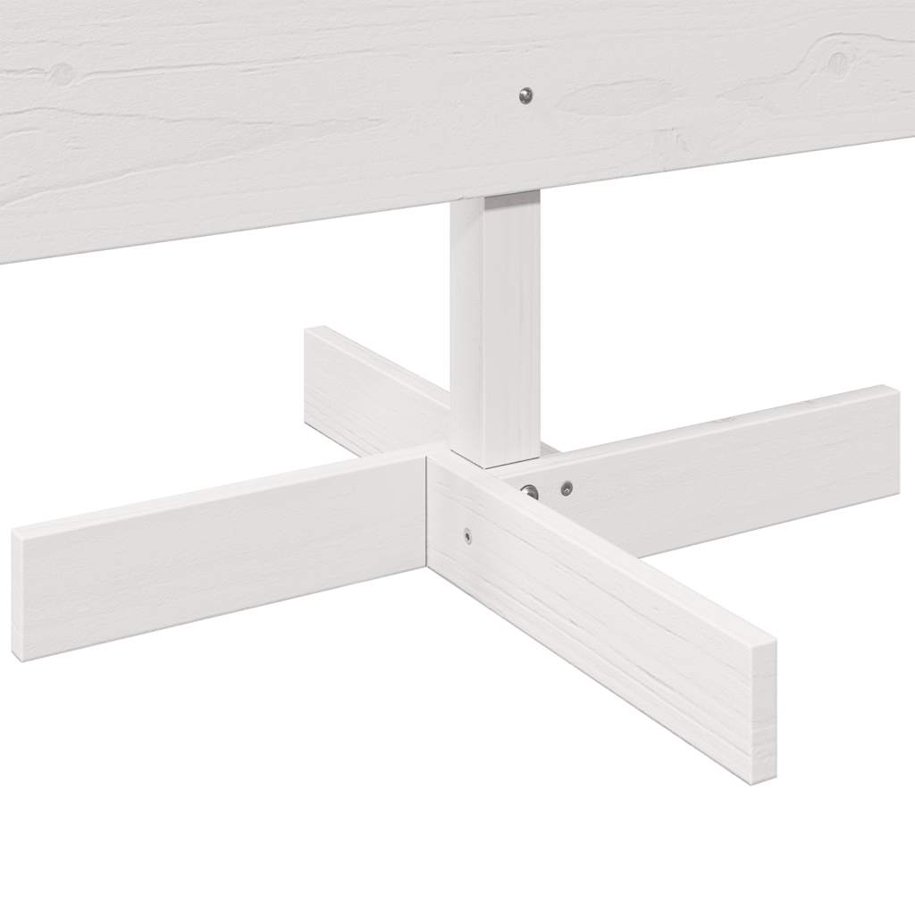 Kerstdecoratie kerstboom 180 cm massief grenenhout wit is nu te koop bij PeponiXL, paradijselijk wonen!