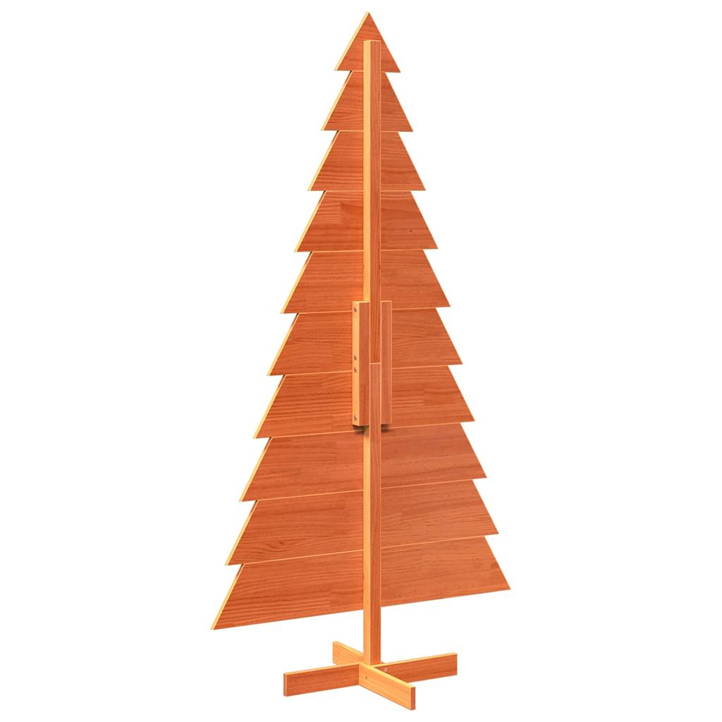 Kerstdecoratie kerstboom 180 cm massief grenenhout wasbruin is nu te koop bij PeponiXL, paradijselijk wonen!