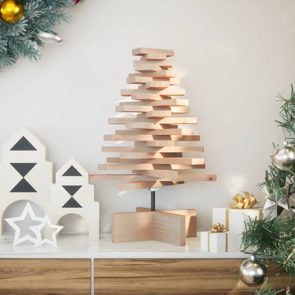 Kerstdecoratie kerstboom 60 cm massief grenenhout is nu te koop bij PeponiXL, paradijselijk wonen!