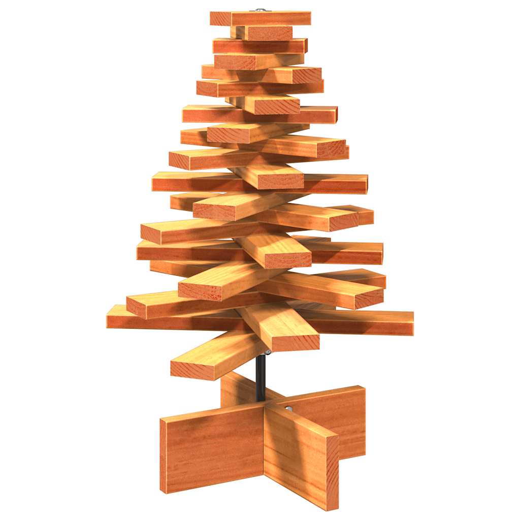 Kerstdecoratie kerstboom 60 cm massief grenenhout wasbruin is nu te koop bij PeponiXL, paradijselijk wonen!