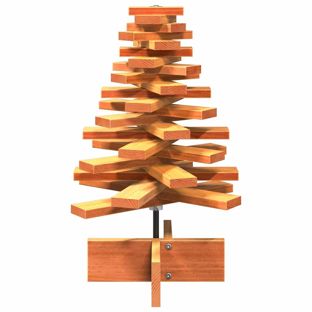 Kerstdecoratie kerstboom 60 cm massief grenenhout wasbruin is nu te koop bij PeponiXL, paradijselijk wonen!