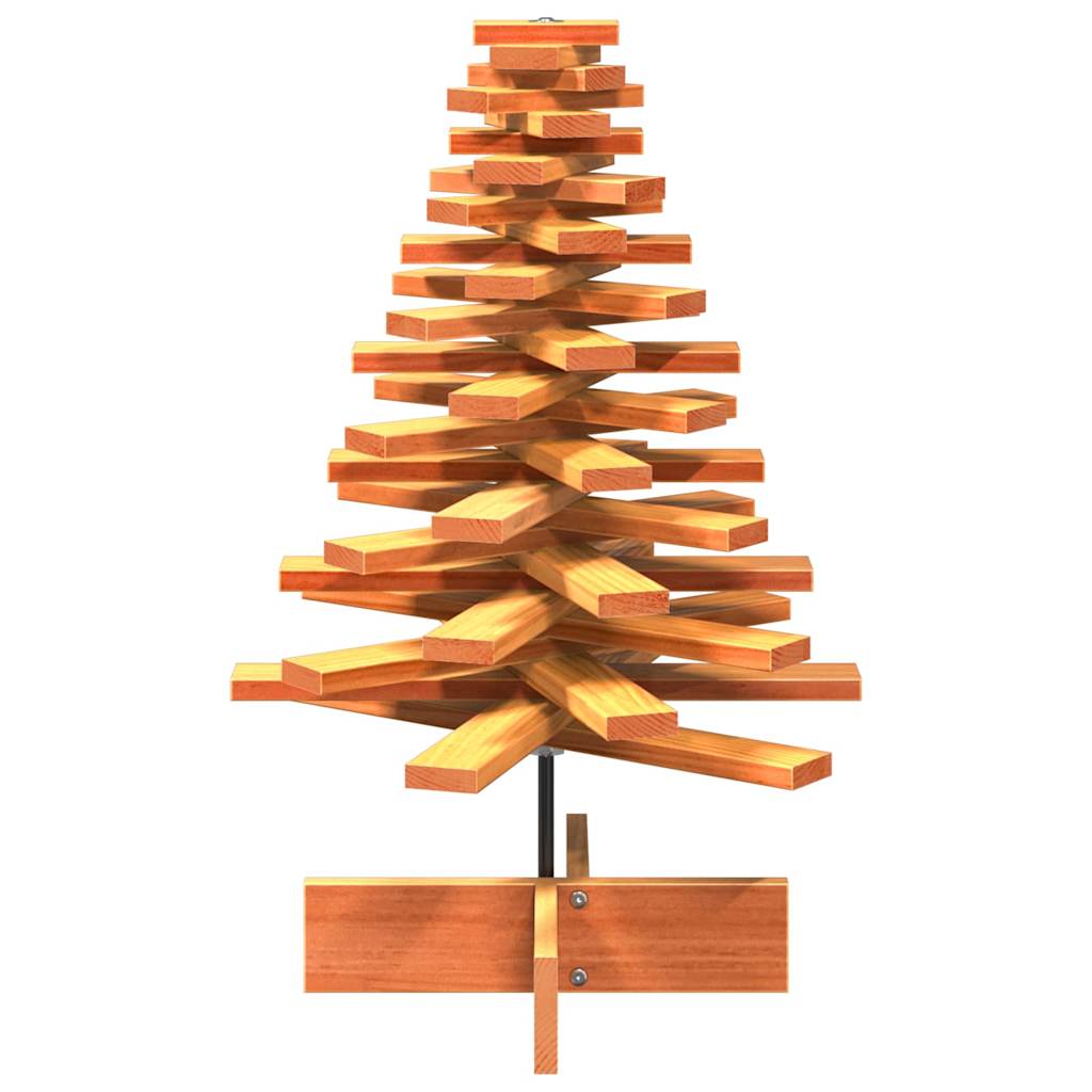 Kerstdecoratie kerstboom 80 cm massief grenenhout wasbruin is nu te koop bij PeponiXL, paradijselijk wonen!