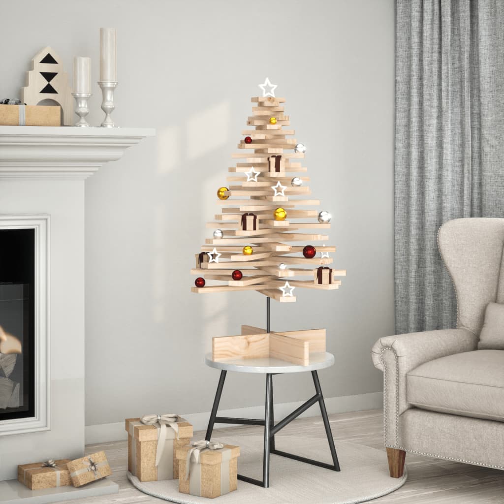 Kerstdecoratie kerstboom 100 cm massief grenenhout is nu te koop bij PeponiXL, paradijselijk wonen!