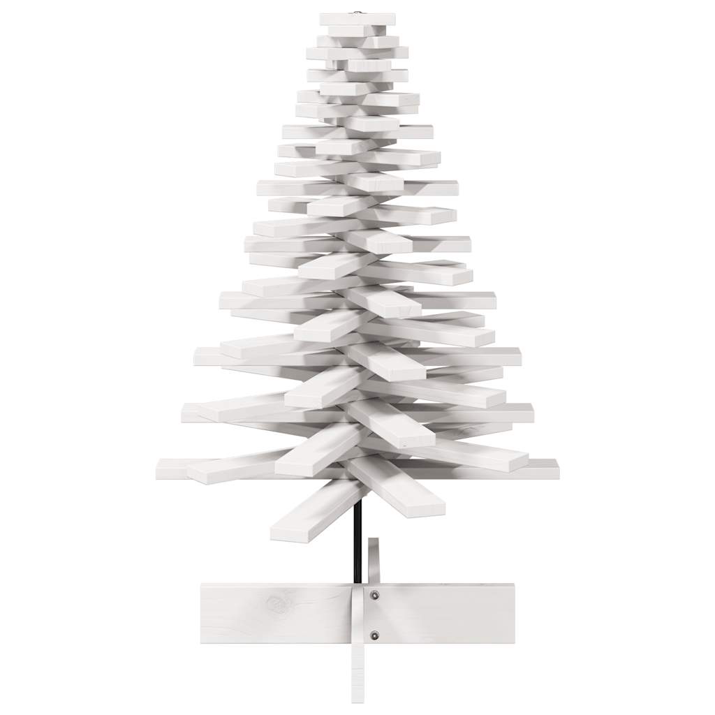 Kerstdecoratie kerstboom 100 cm massief grenenhout wit is nu te koop bij PeponiXL, paradijselijk wonen!