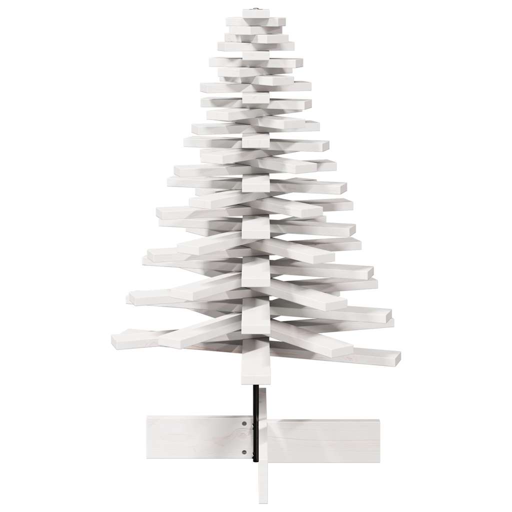 Kerstdecoratie kerstboom 100 cm massief grenenhout wit is nu te koop bij PeponiXL, paradijselijk wonen!