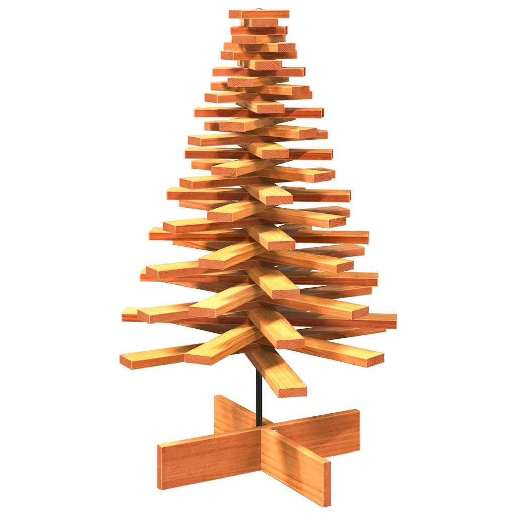 Kerstdecoratie kerstboom 100 cm massief grenenhout wasbruin is nu te koop bij PeponiXL, paradijselijk wonen!