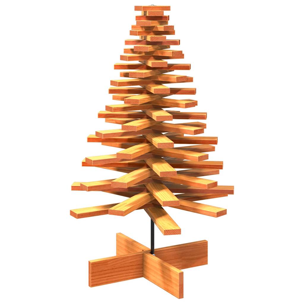 Kerstdecoratie kerstboom 100 cm massief grenenhout wasbruin is nu te koop bij PeponiXL, paradijselijk wonen!