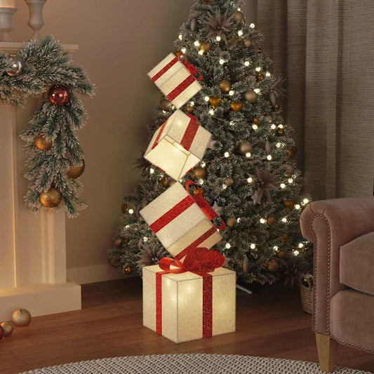 Kerstdecoratie geschenkdoos 80 LED's warm wit is nu te koop bij PeponiXL, paradijselijk wonen!