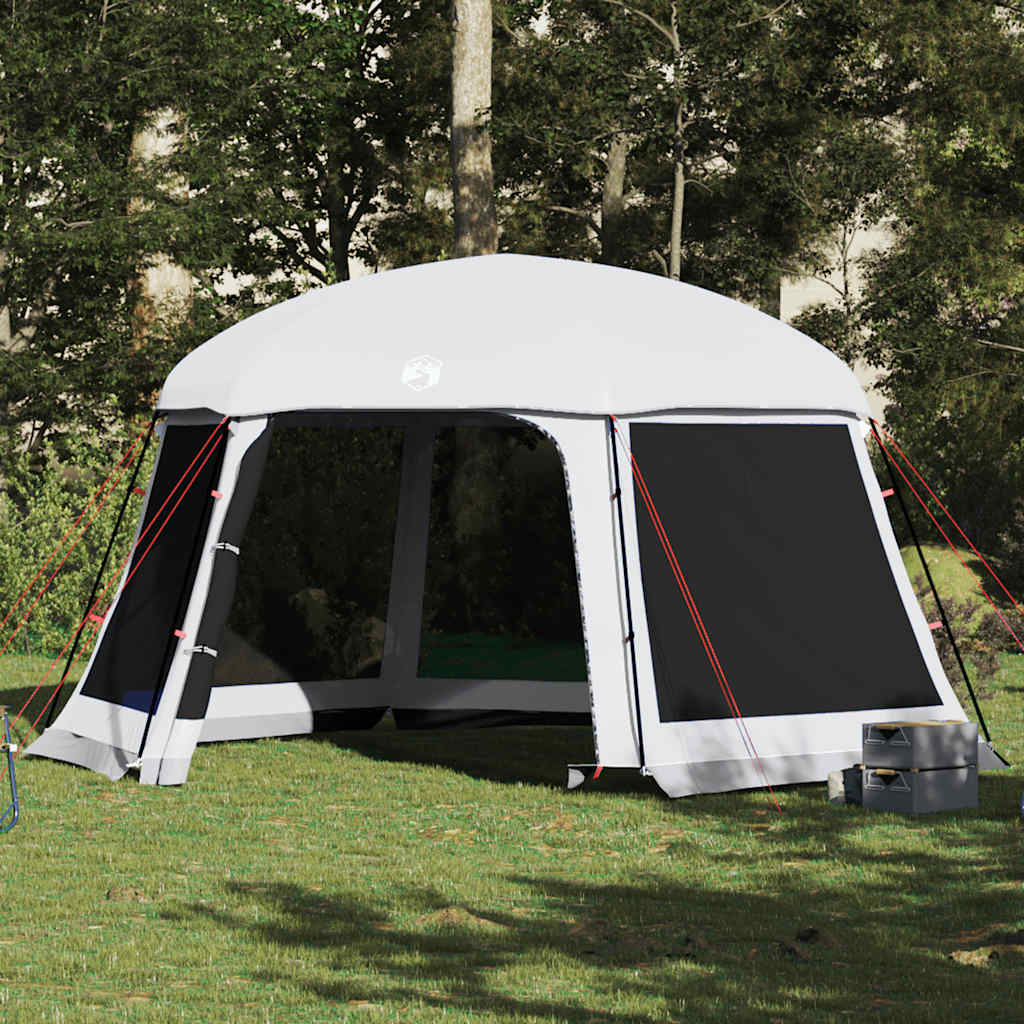 Zwembadtent met uitneembare buiten- gaaswanden 512x458 cm grijs is nu te koop bij PeponiXL, paradijselijk wonen!
