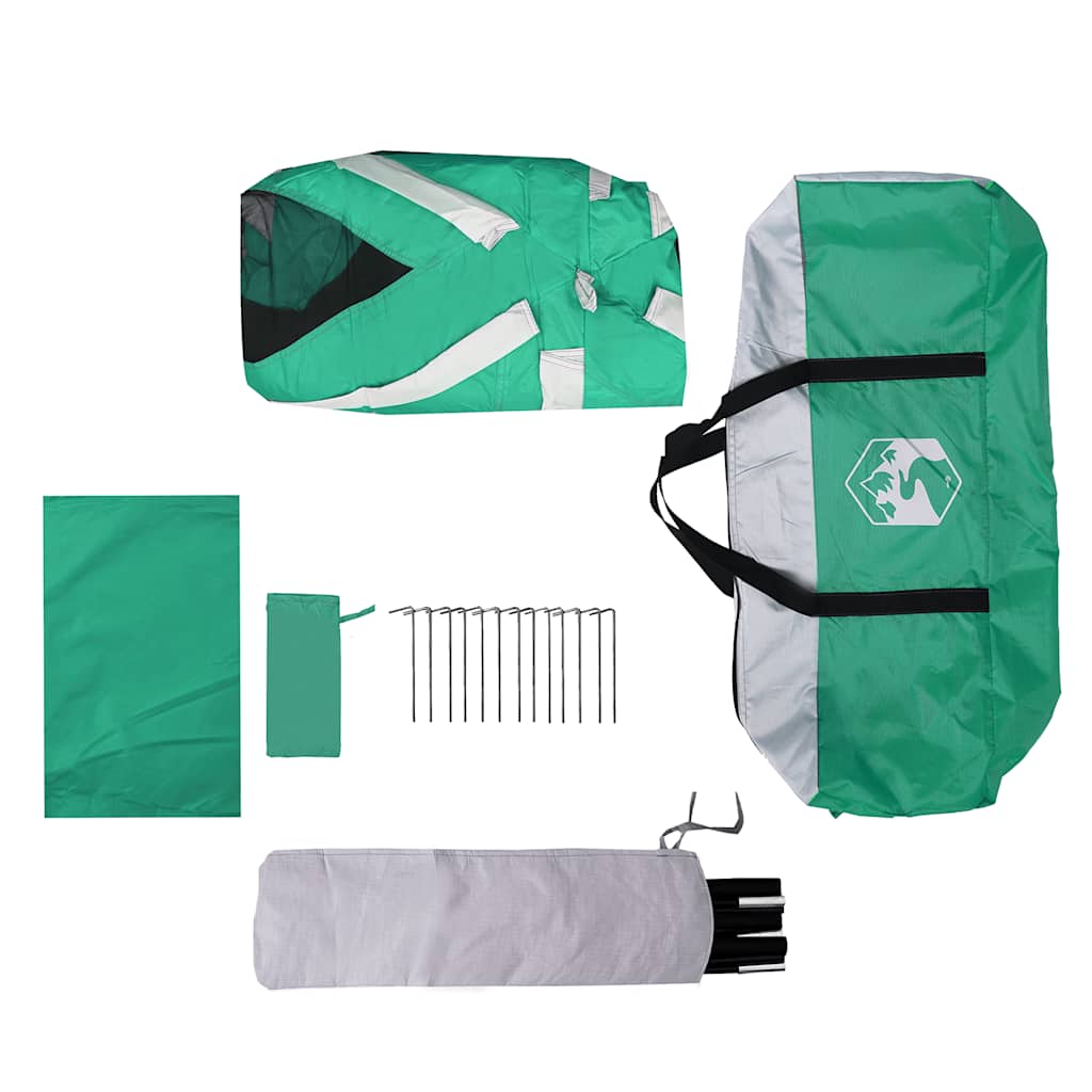 Zwembadtent uitneembare buiten- gaaswanden 670x590 cm zeegroen is nu te koop bij PeponiXL, paradijselijk wonen!