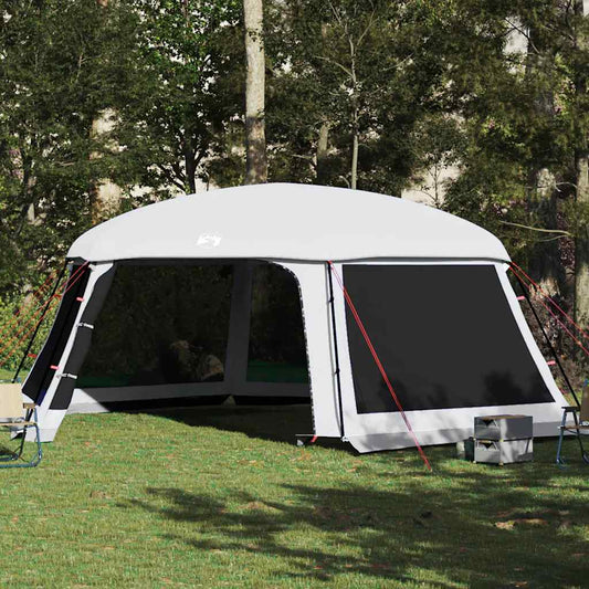 Zwembadtent met uitneembare buiten- gaaswanden 670x590 cm grijs is nu te koop bij PeponiXL, paradijselijk wonen!