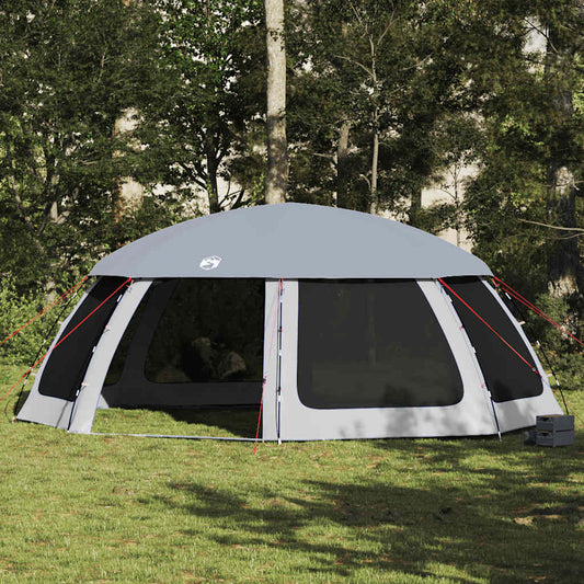 Zwembadtent met uitneembare buiten- gaaswanden 690x690 cm grijs is nu te koop bij PeponiXL, paradijselijk wonen!