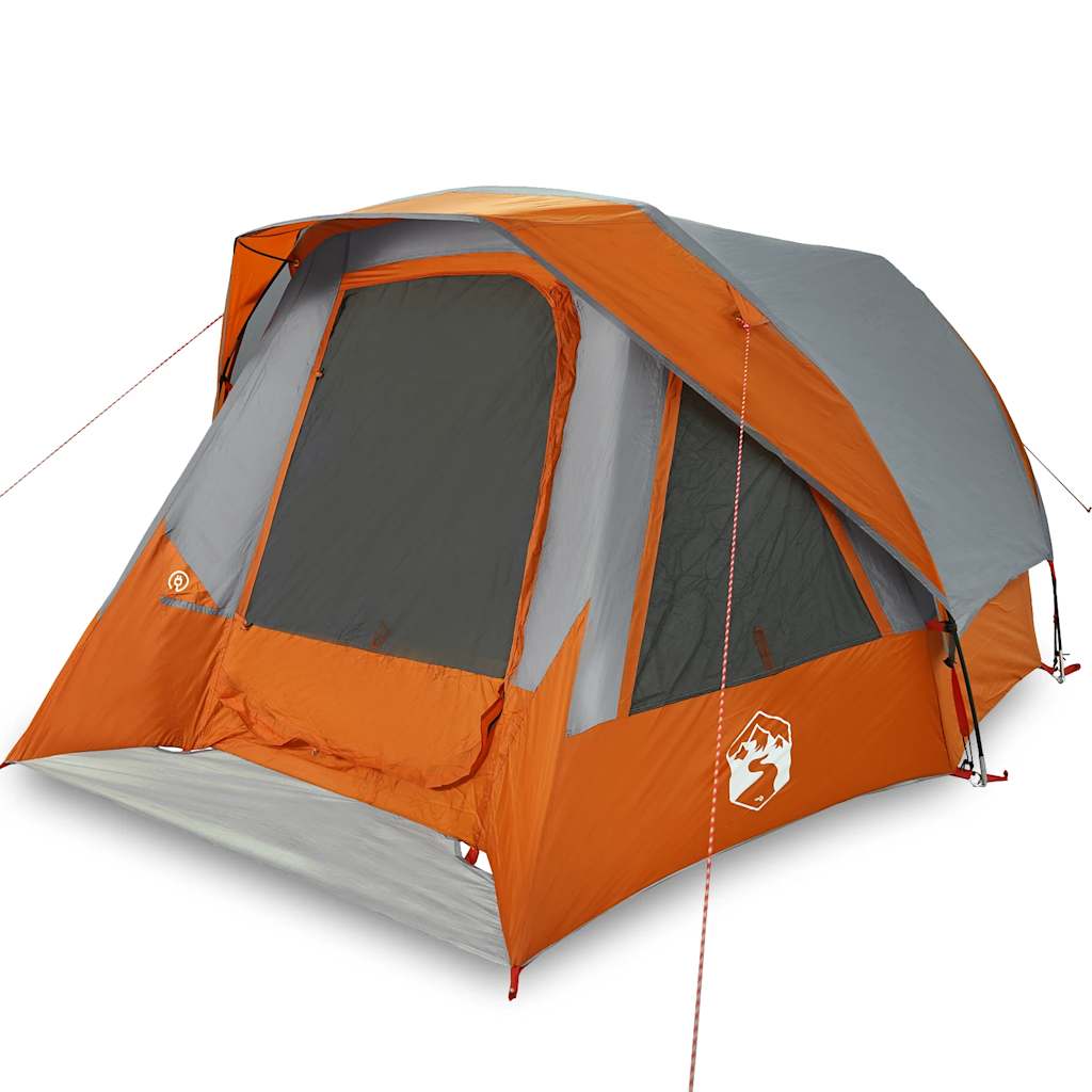 Tent 4-persoons waterdicht grijs en oranje is nu te koop bij PeponiXL, paradijselijk wonen!