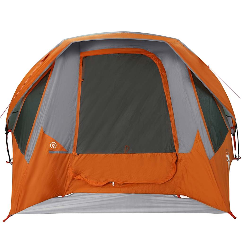 Tent 4-persoons waterdicht grijs en oranje is nu te koop bij PeponiXL, paradijselijk wonen!