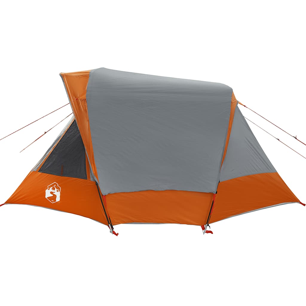 Tent 4-persoons waterdicht grijs en oranje is nu te koop bij PeponiXL, paradijselijk wonen!