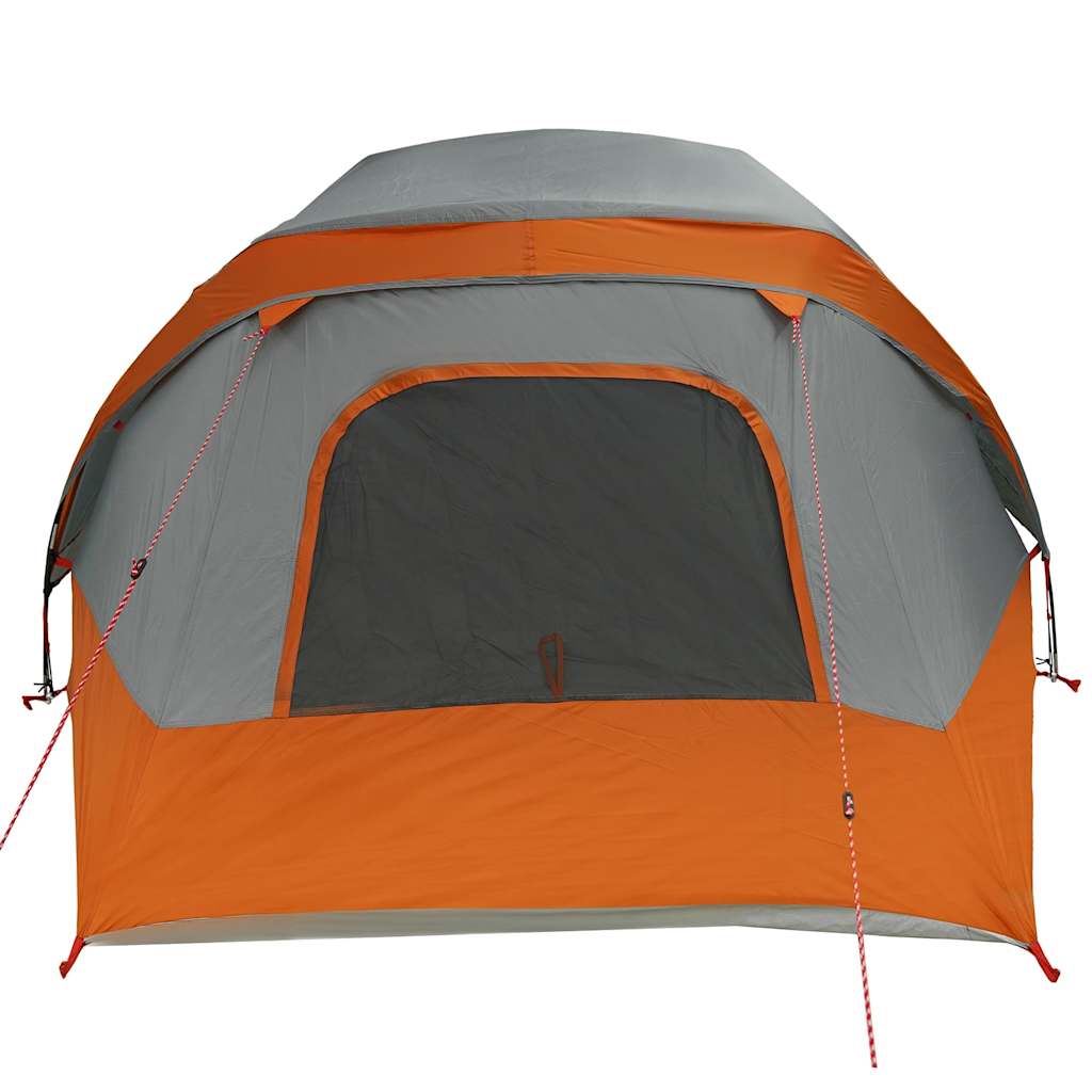 Tent 4-persoons waterdicht grijs en oranje is nu te koop bij PeponiXL, paradijselijk wonen!