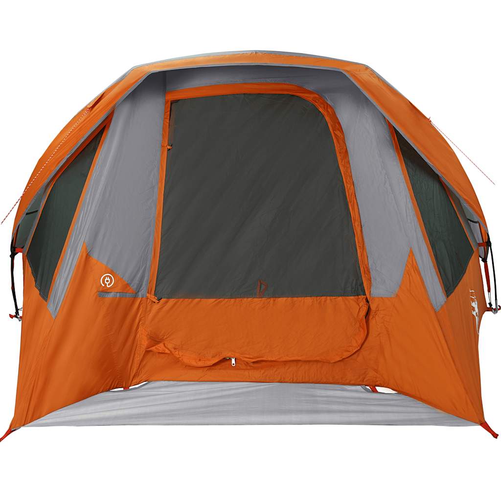 Gezinstent 6-persoons waterdicht grijs en oranje is nu te koop bij PeponiXL, paradijselijk wonen!
