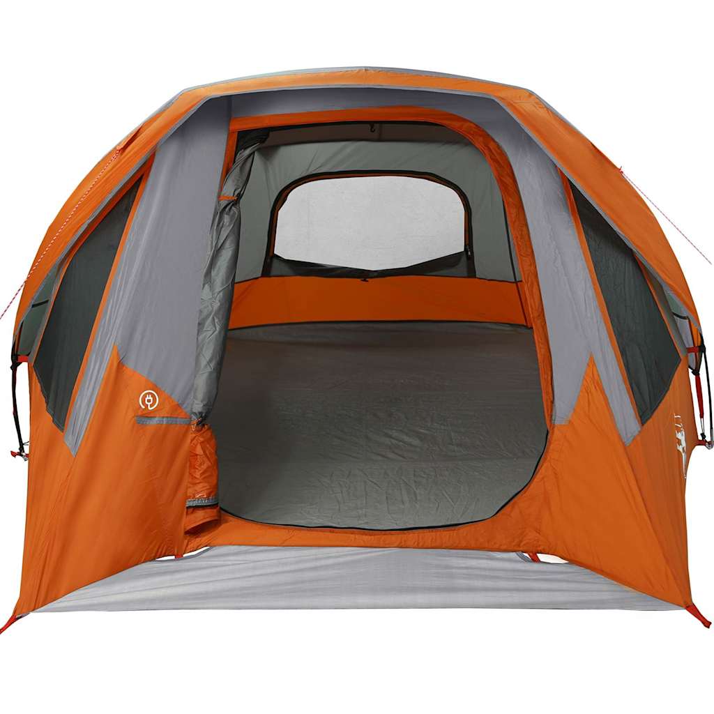Gezinstent 6-persoons waterdicht grijs en oranje is nu te koop bij PeponiXL, paradijselijk wonen!