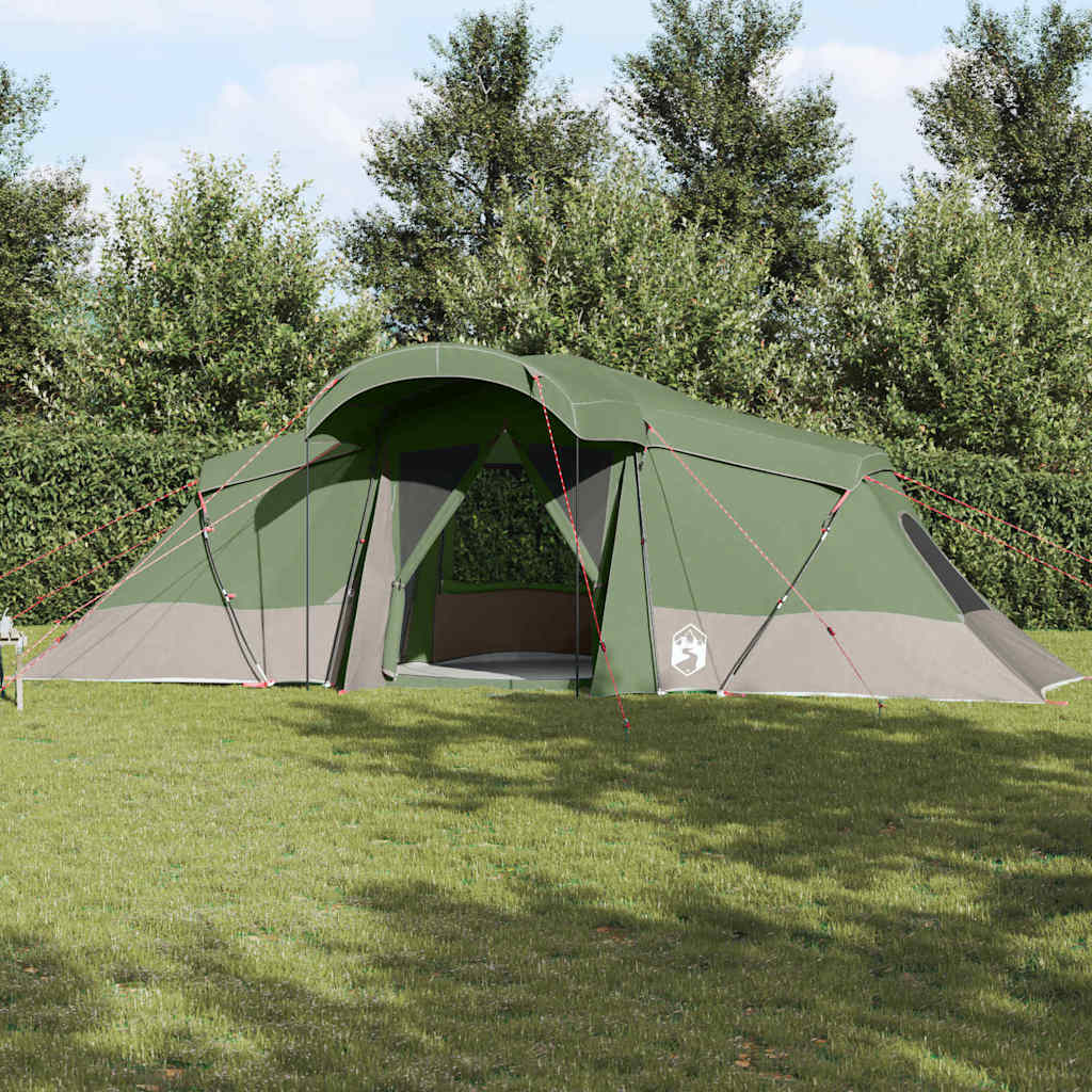Gezinstent met dak Groen en Grijs 721 x 335 x 212 cm is nu te koop bij PeponiXL, paradijselijk wonen!