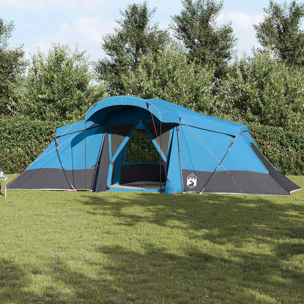 Gezinstent met dak Blauw en Grijs 721 x 335 x 212 cm is nu te koop bij PeponiXL, paradijselijk wonen!
