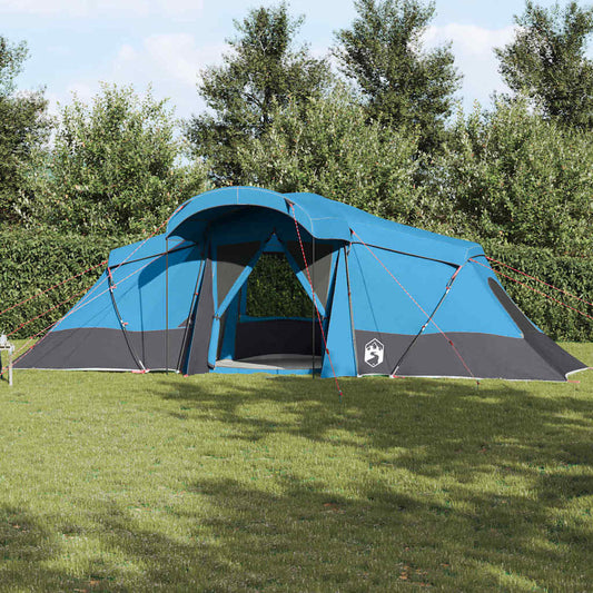 Gezinstent met dak Blauw en Grijs 721 x 335 x 212 cm is nu te koop bij PeponiXL, paradijselijk wonen!