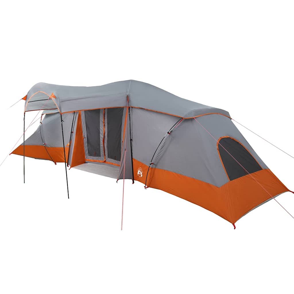 Gezinstent met dak Grijs en Oranje 721 x 335 x 212 cm is nu te koop bij PeponiXL, paradijselijk wonen!