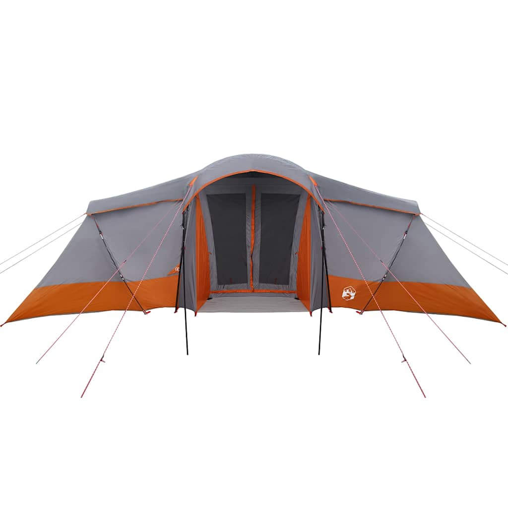 Gezinstent met dak Grijs en Oranje 721 x 335 x 212 cm is nu te koop bij PeponiXL, paradijselijk wonen!